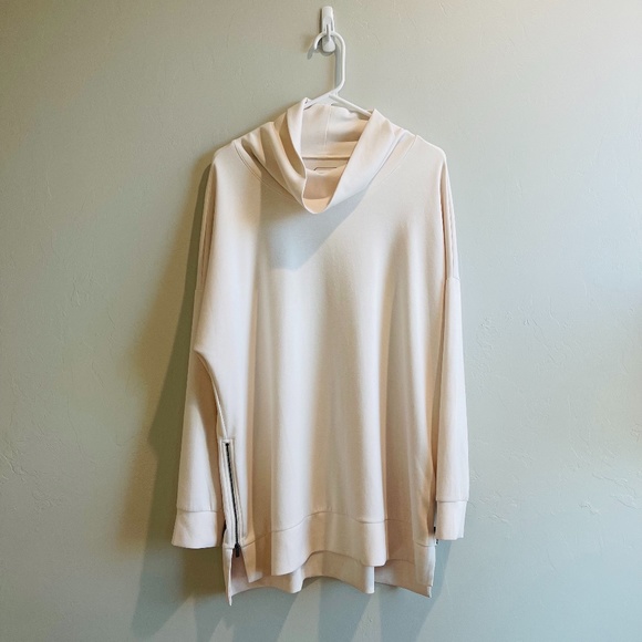 STYLUS Jackets & Blazers - Stylus Womens Cowl Neck Side Split Zip Pullover